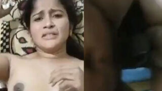 Desi Cute Girl Fuck with boyfriend in Pain